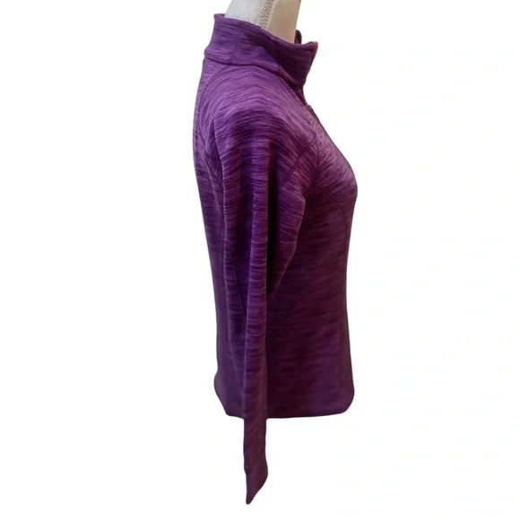 Cabela’s purple 1/4 zip contrast hot pink trim athletic top size medium - Picture 9 of 12